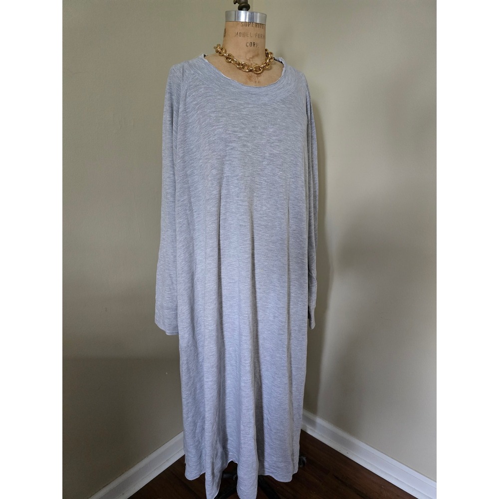 Dreams & Co. gray maxi lounge dress 5X 38/40